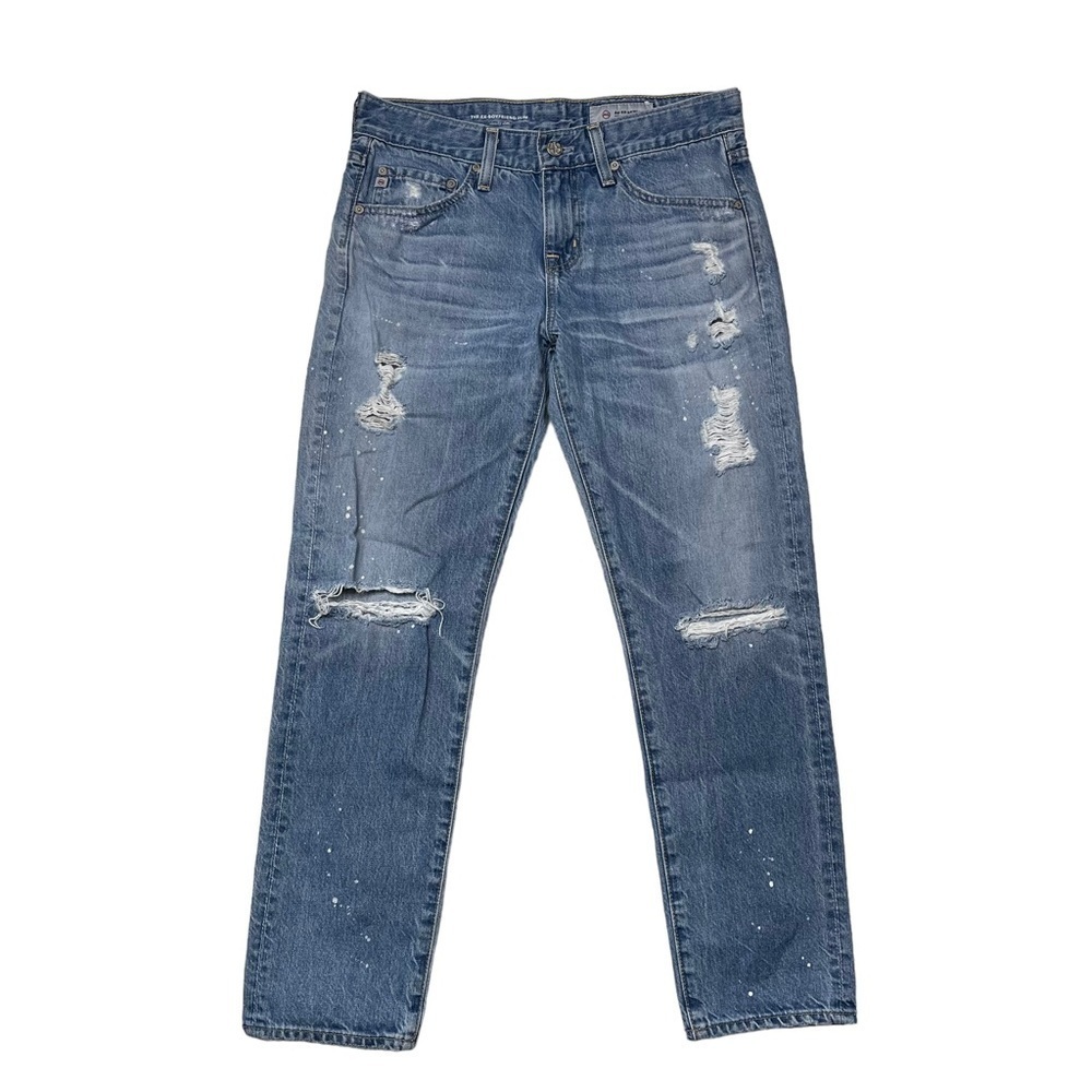 AG Adriano Goldschmied Ex Boyfriend Slim Jeans Distressed 25R